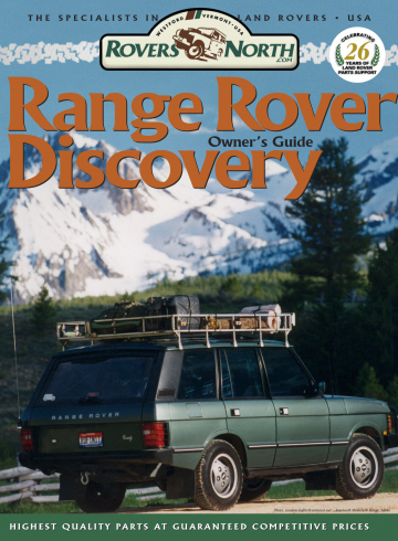 Range Rover Discovery Owners Guide 2005