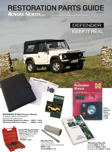 Land Rover Defender Restoration Parts Guide 2013