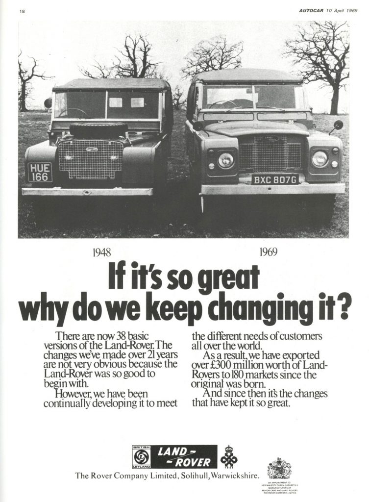 1969 Land Rover Ad