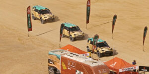 The Welly Defender Dakar 2026 finish line